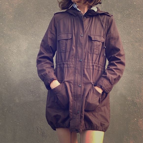 • SOLD Comptoir Des Cotonniers Cotton Trench • - Picture 2 of 8